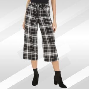 2/$30 Maison Jules Women’s Plaid Cropped Culottes Pants Size XL
